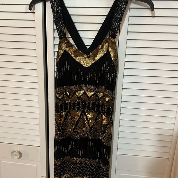 French Connection Beaded Holiday Dress - Picture 6 of 6